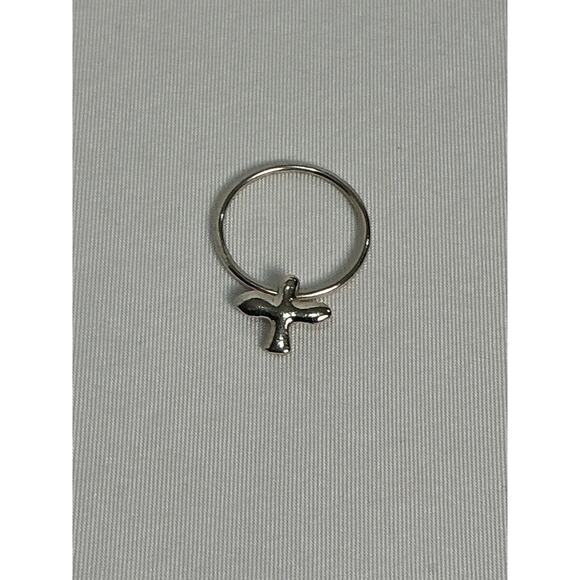 Vintage Tiffany & Co. 925 Cross Bird Floating Ring - Picture 2 of 9